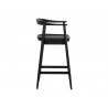Sunpan Jeremy Counter Stool, Black - Side Angle