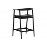 Sunpan Jeremy Counter Stool, Black - Back Side Angle