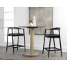 Sunpan Jeremy Counter Stool, Black - Set in Lifestyle