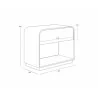 Sunpan Aalgarve Nightstand  - Sunpan Aalgarve Nightstand 