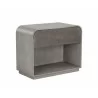 Sunpan Aalgarve Nightstand - Champagne Gold and Grey Side - Sunpan Aalgarve Nightstand - Champagne Gold and Grey Side