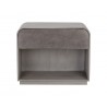 Sunpan Aalgarve Nightstand - Champagne Gold and Grey Front
