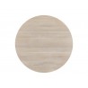 Sunpan Elina Dining Table Round Light Oak - Top Angle