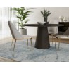 Sunpan Elina Dining Table Round Brown Oak - Lifestyle