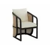 Sunpan Palermo Dining Chair Stinson Cream Charcoal - Sunpan Palermo Dining Chair Stinson Cream Charcoal