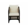 Sunpan Palermo Dining Chair Stinson Cream Charcoal Front  - Sunpan Palermo Dining Chair Stinson Cream Charcoal Front 