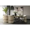Sunpan Palermo Dining Chair Stinson Cream Brown set - Sunpan Palermo Dining Chair Stinson Cream Brown set