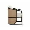Sunpan Palermo Dining Chair Stinson Cream Charcoal Side - Sunpan Palermo Dining Chair Stinson Cream Charcoal Side