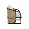 Sunpan Palermo Lounge Chair Stinson Cream Black Side - Sunpan Palermo Lounge Chair Stinson Cream Black Side