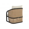 Sunpan Palermo Lounge Chair Stinson Cream Black Back