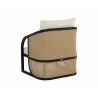 Sunpan Palermo Lounge Chair Stinson Cream Black Back - Sunpan Palermo Lounge Chair Stinson Cream Black Back