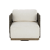 Sunpan Ravenna Swivel Armchair - Stinson Cream