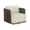 Sunpan Ravenna Swivel Armchair - Stinson Cream