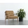 Sunpan Gilmore Lounge Chair Light Oak - Sahara Camel Leather - Lifestyle - Sunpan Gilmore Lounge Chair Light Oak - Sahara Camel Leather - Lifestyle