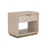 Sunpan Akava Nightstand - Front Side Angle