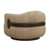 Sunpan Tadeo Swivel Lounge Chair Back Dark brown - Sahara Sand Leather