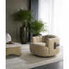 Sunpan Tadeo Swivel Lounge Chair Dark brown - Sahara Sand Leather