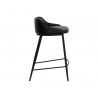 Sunpan Astra Counter Stool Black - Side Angle