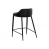 Sunpan Astra Counter Stool Black - Back Side Angle