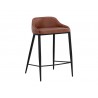 Sunpan Astra Counter Stool Brown - Front Side Angle