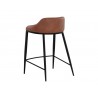 Sunpan Astra Counter Stool Brown - Back Side Angle