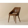 Sunpan Galen Dining Chair Missouri Cognac Leather - Front Side Angle