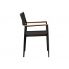 Sunpan Nava Stackable Dining Armchair Side