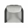 Sunset West Malibu Swivel Chair in Cast Silver, No Welt Top - Sunset West Malibu Swivel Chair in Cast Silver, No Welt Top