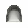 Sunset West Cabo Barstool in Soothe Pearl w/ Flange Welt Top - Sunset West Cabo Barstool in Soothe Pearl w/ Flange Welt Top