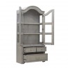 Pulaski Furniture Abbotts Glen Glass Door Bunching Display with Storage Drawers Open