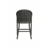 Sunset West Cabo Barstool in Soothe Pearl w/ Flange Welt Back - Sunset West Cabo Barstool in Soothe Pearl w/ Flange Welt Back