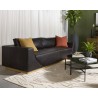 Sunpan Anakin Sofa -Dark Brown Tuscany Warm Black Leather - Lifestyle