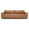 Sunpan Anakin Sofa -Dark Brown Tuscany Cognac Leather - Front Angle