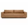 Sunpan Anakin Sofa -Dark Brown Tuscany Cognac Leather - Front Angle - Sunpan Anakin Sofa -Dark Brown Tuscany Cognac Leather - Front Angle