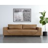 Sunpan Anakin Sofa -Dark Brown Tuscany Cognac Leather - Lifestyle