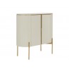 Sunpan Paloma Bar Cabinet - High Gloss Cream Side