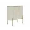 Sunpan Paloma Bar Cabinet - High Gloss Cream Side - Sunpan Paloma Bar Cabinet - High Gloss Cream Side