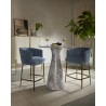 Sunpan Paloma Bar Cabinet - High Gloss Cream