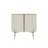 Sunpan Paloma Bar Cabinet - High Gloss Cream Front