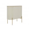 Sunpan Paloma Bar Cabinet - High Gloss Cream Back