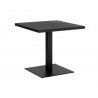 Sunpan Merano Bistro Table Black - Front Side Angle