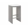 Sunpan Verin BarStool  Greige - Stinson  White - Sunpan Verin BarStool  Greige - Stinson  White