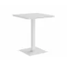 Sunpan Merano Bar Table White - Front Side Angle - Sunpan Merano Bar Table White - Front Side Angle