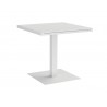 Sunpan Merano Bistro Table White - Front Side Angle