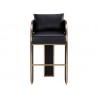 Sunpan Baz Bar Stool - Napa Black - Front Angle