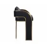 Sunpan Baz Bar Stool - Napa Black - Side Angle - Sunpan Baz Bar Stool - Napa Black - Side Angle