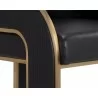 Sunpan Baz Bar Stool - Napa Black Close View - Sunpan Baz Bar Stool - Napa Black Close View