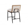Sunpan Abilene Counter Stool - Polo Club Muslin Back - Back Side Angle