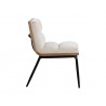 Sunpan Abilene Dining Chair- Polo Club Muslin - Side Angle