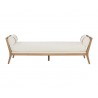 Sunpan Adelaide Daybed - Heather Ivory Tweed - Front Angle